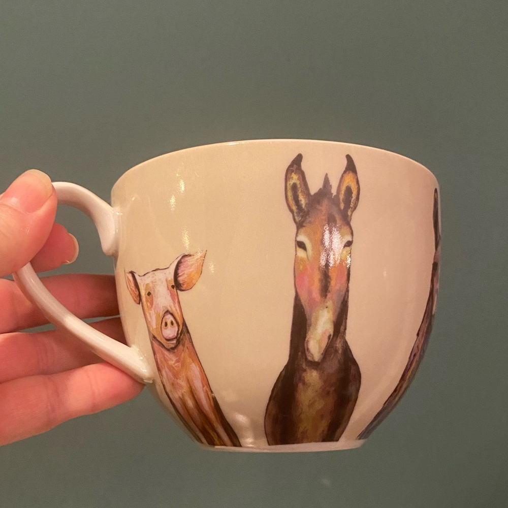 Eli Halpin Farm Friends mug by Greenbox
